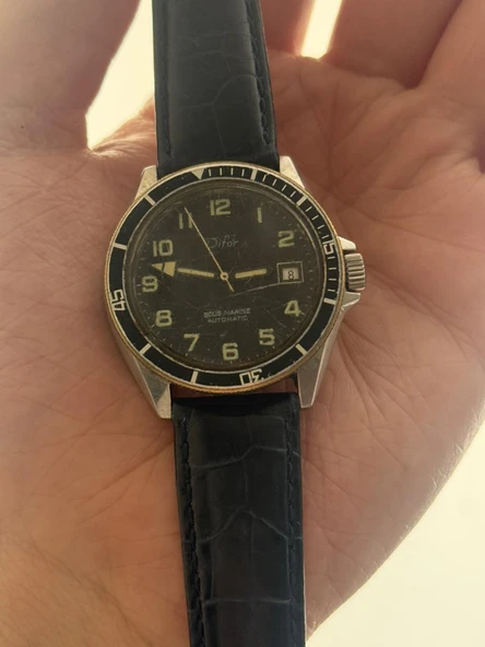 Difor Sous Marine 40mm Deri Kordon Erkek Kol Saati 2.El ürün görseli 1