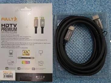 Fully G-507L 1.5 Metre 4K V2.0 Ultra HD Alüminyum Başlıklı HDMI Görüntü Kablosu ürün görseli 1
