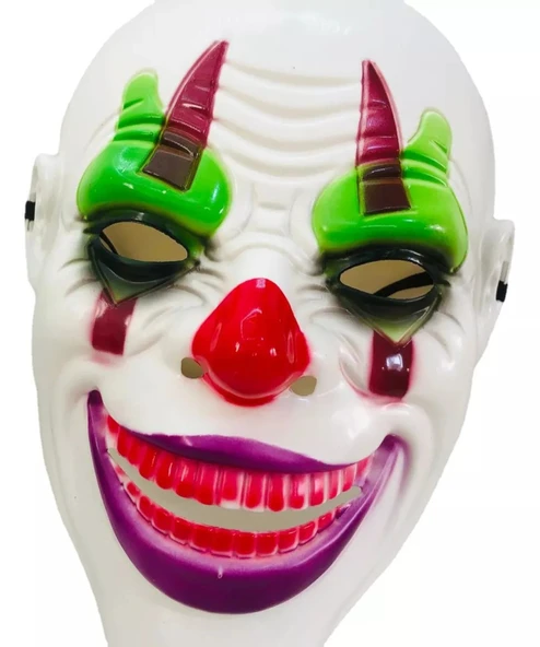 Psikopat Palyaço Temalı Joker Maskesi - Resim 5
