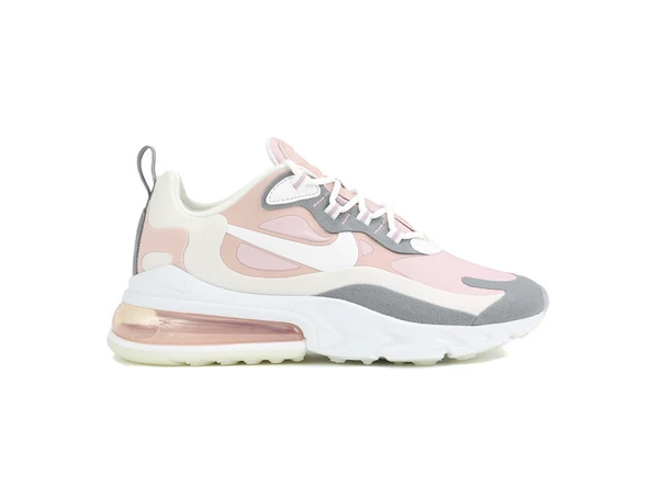 NIKE AIR MAX 270 REACT WOMEN PLUM CHALK-SUMMIT Kadın Spor Ayakkabı ürün görseli 1