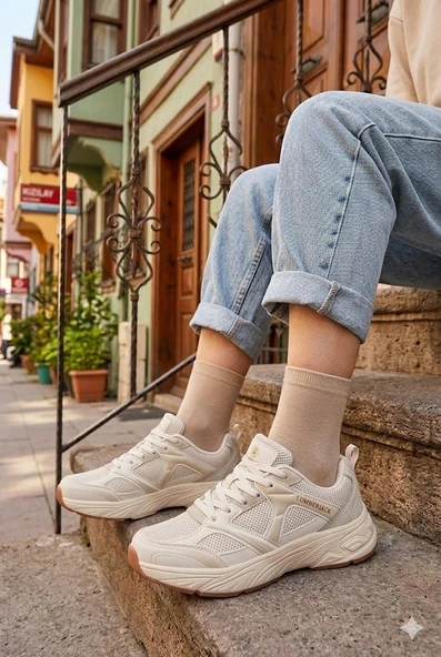 NaptimeFW22アイボリー PTTAVM: Lumberjack Opıya Wmn 6FX Rahat Hafif Sneaker Kadın Spor