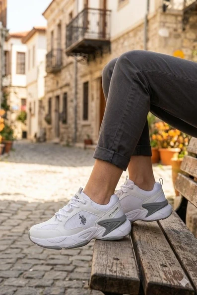 U.S. Polo Assn. MAYBE WMN 5PR Beyaz Kadın Sneaker