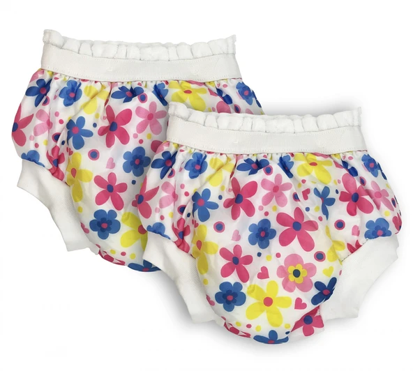 Sema Baby 2'li  Desenli Lüks Alıştırma Külodu No.3 20-25 kg - Flowers ürün görseli 1