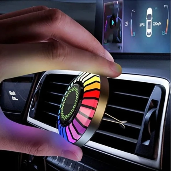 Araç İçi Koku Hazneli RGB Sese Duyarlı LED Işık ürün görseli 1