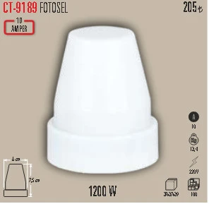 CT-9189 FOTOSEL 10 amper ürün görseli 1
