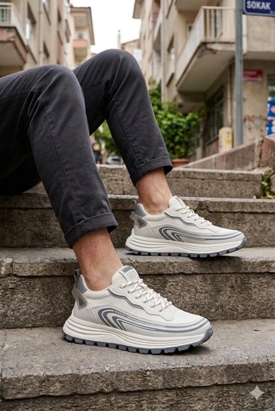 Pepita E274 Rahat Hafif Özel Tasarım Spor Sneaker Erkek Ayakkabı ürün görseli 1