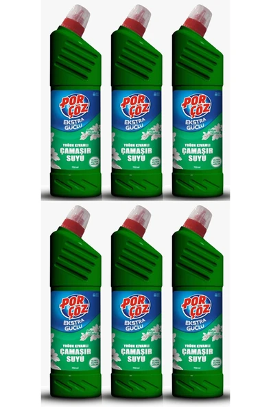 Porçöz Yoğun Kıvamlı Çamaşır Suyu Bahar Tazeliği 750 ml x 6 adet ürün görseli 1