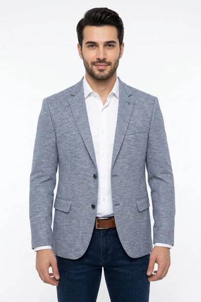 Erkek Tek Spor Ceket 4 Drop Çift Yırtmaçlı Mevsimlik BGL-ST05331 ürün görseli 1