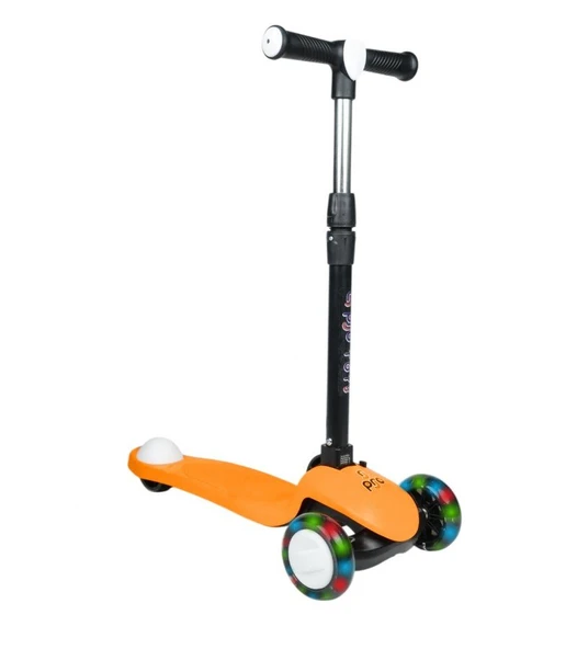 3+ Yaş Pro Scooter Turuncu Işıklı 50 Kg Taşıma Kapasiteli ürün görseli 1