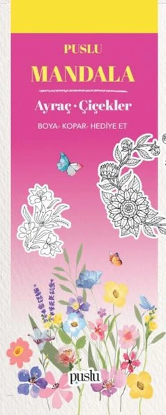 Mandala Ayraç - Çiçekler ürün görseli 1