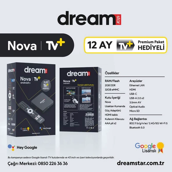 DREAMSTAR NOVA ( 1YIL TV+ HEDİYE) - Resim 5