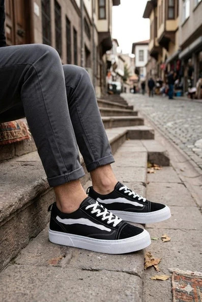 Fort Vespa Noka Rahat Anatomik Erkek Keten Ayakkabı Sneaker Ayakkabı ürün görseli 1