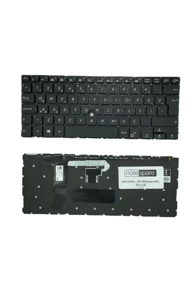 ASUS Uyumlu BU201LA-DT028G, BU201LA-DT048G Klavye Işıklı Siyah TR ürün görseli 1