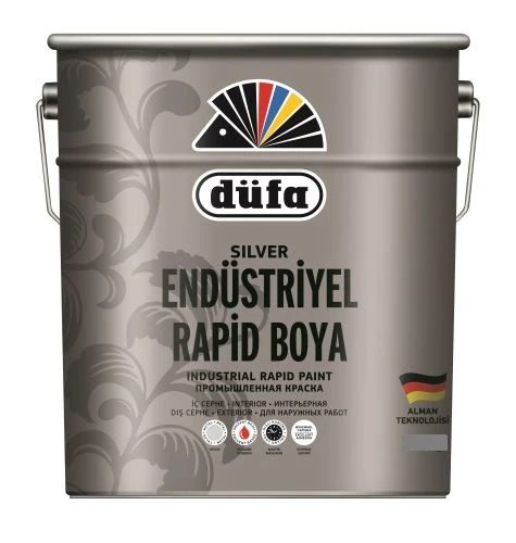 Düfa Rapid Endüstriyel Boya Mat Ral 9011 Siyah 2,5 Kg ürün görseli 1