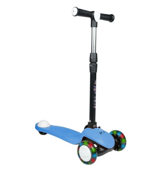 3+ Yaş Pro Scooter Mavi Işıklı 50 Kg Taşıma Kapasiteli ürün görseli 1