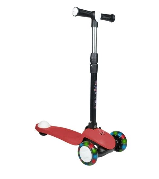 3+ Yaş Pro Scooter Kırmızı Işıklı 50 Kg Taşıma Kapasiteli ürün görseli 1