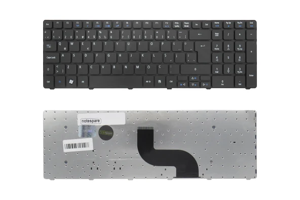 Acer Uyumlu NSK-AL21D, NSK-AL30T, NSK-AL31D, NSK-AL40T, NSK-AL41D, NSK-ALA0T Klavye TR Siyah ürün görseli 1