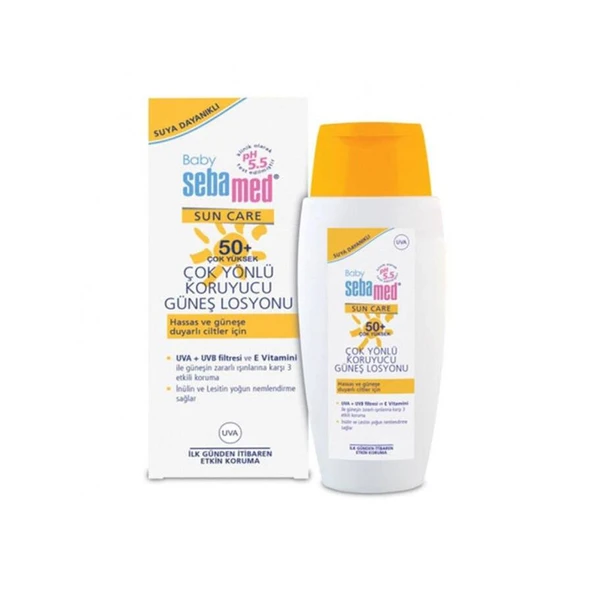 Sebamed Baby Sun Care Suya Dayanıklı SPF 50+ Çok Yönlü Koruyucu Bebek Güneş Losyonu 150 ml. ürün görseli 1