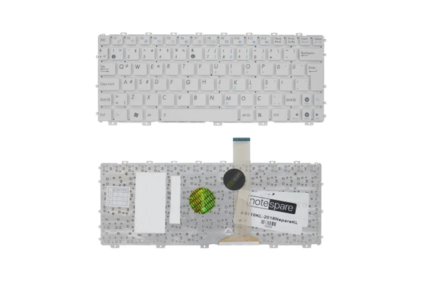 ASUS Uyumlu EEE PC 1015CX-WHI020S, 1015CX-WHI027S, 1015E-CY027D Klavye TR Beyaz ürün görseli 1