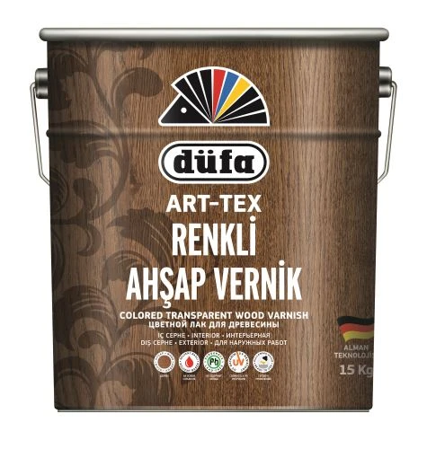Düfa Art-tex Renkli Ahşap Verniği 15 Lt ürün görseli 1