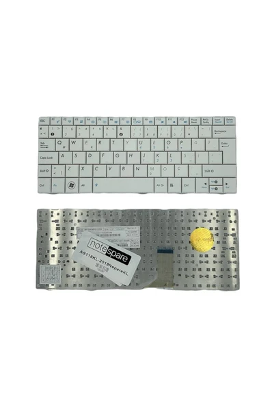 Asus ile Uyumlu 0KNA-191TU02, 0KNA-191US03, 0KNA-192TU01, 0KNA-192TU02 Notebook Klavye Beyaz TR ürün görseli 1