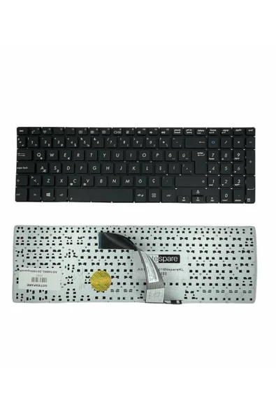 Asus ile Uyumlu V551, V551L, V551LA, V551LB, V551LN Notebook Klavye Siyah TR ürün görseli 1
