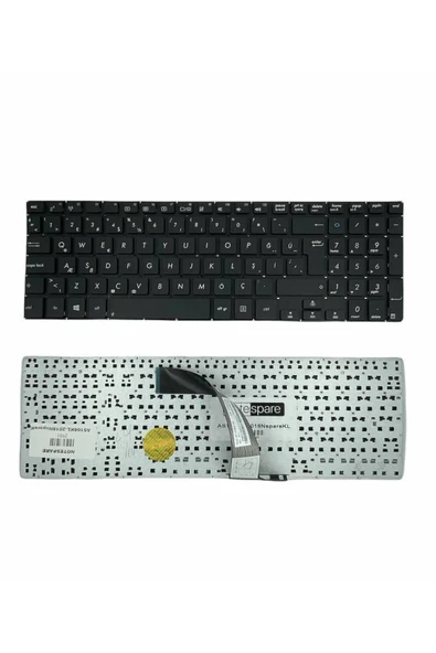 ASUS Uyumlu VivoBook S551LN-CJ149H, S551LN-CJ325H, S551LN-CJ326H Klavye Siyah TR ürün görseli 1