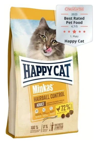 Happy Cat Minkas Hairball Tavuklu Kedi Maması 10 Kg ürün görseli 1