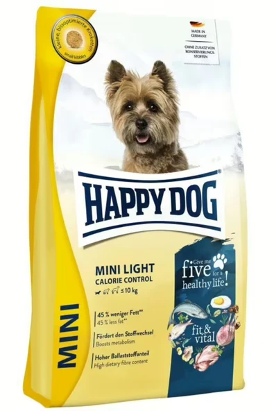 Happy Dog Mini Light Küçük Irk Yetişkin Diyet Köpek Maması 4 Kg ürün görseli 1