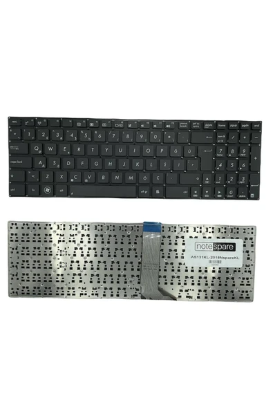 ASUS Uyumlu X502CA-XX150H, X502CA-XX152H, X502CA-XX173H Klavye Siyah TR ürün görseli 1