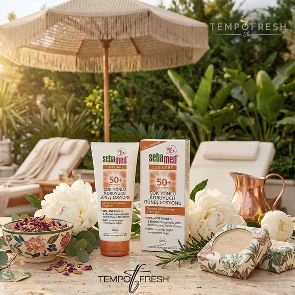 Sebamed Sun Spf 50+ 75 ml Krem + 150 ml. Losyon - Resim 2