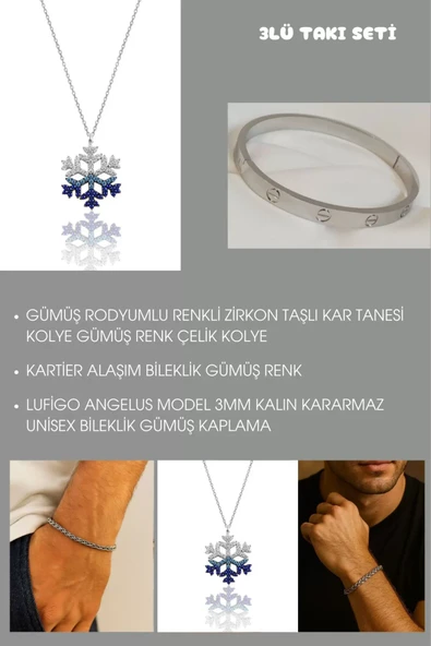 3'Lü Takı Seti ( FIRSAT ÜRÜNÜ ) -  SNJ-SET3006 ürün görseli 1