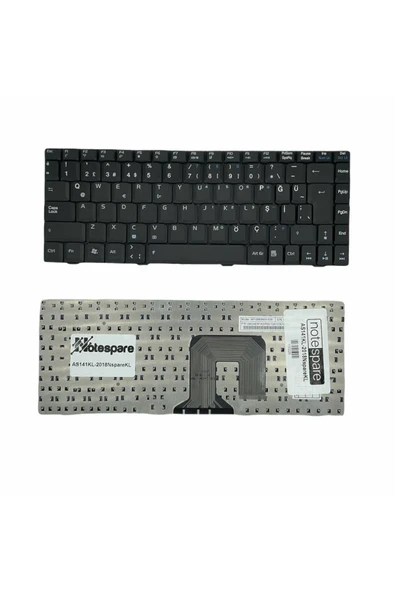 Asus ile Uyumlu F9, F9D, F9DC, F9E, F9F, F9J, F9S, F9SG Notebook Klavye Siyah TR ürün görseli 1