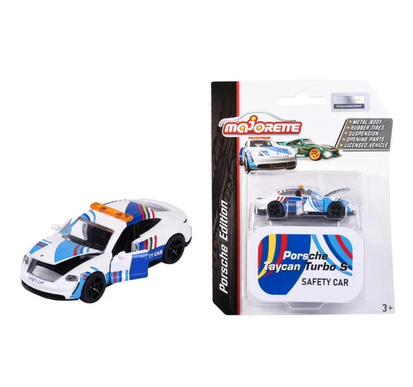 Majorette Deluxe Edition Porsche Taycan Turbo S Safety Car ürün görseli 1