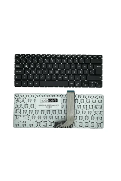 ASUS Uyumlu VivoBook 14 X405UA-BV725T, 14 X405UA-BV727T Klavye Siyah TR ürün görseli 1