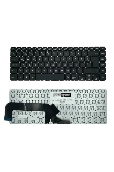 ASUS Uyumlu VivoBook 15 X505ZA-BQ200T, 15 X505ZA-BQ378T Klavye Siyah TR ürün görseli 1