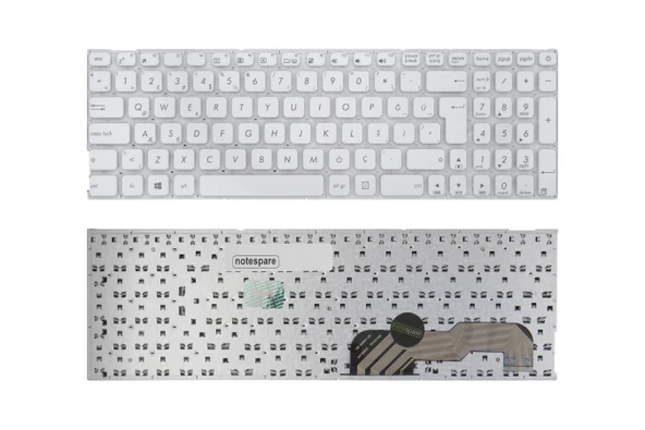 ASUS Uyumlu VivoBook Max X541UJ-DM432, X541UJ-GO055T, X541UJ-GO058 Klavye TR Beyaz ürün görseli 1