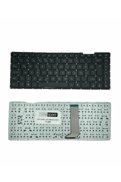 ASUS Uyumlu VivoBook S400CA-CA086H, S400CA-CA089H, S400CA-CA094H Klavye Siyah TR ürün görseli 1