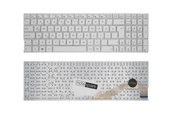 Asus Uyumlu F543MA-DM1069, F543MA-GQ1243T, F543MA-GQ1348, F543MA-GQ1349 Klavye TR Beyaz ürün görseli 1