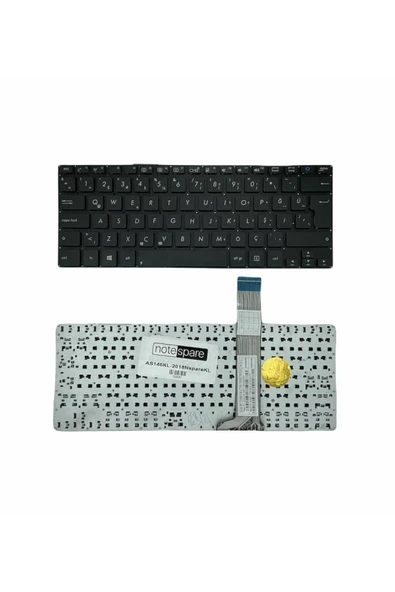 ASUS Uyumlu VivoBook S300CA-C1010H, S300CA-C1011H, S300CA-C1012H Klavye Siyah TR ürün görseli 1
