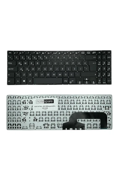 ASUS Uyumlu X507MA-BR013T, X507MA-BR014T, X507MA-BR071T Klavye Siyah TR ürün görseli 1