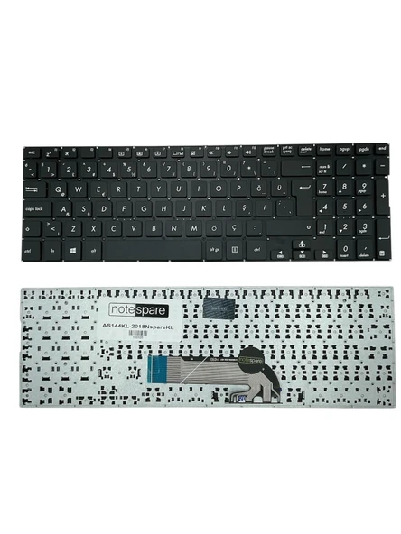 Asus ile Uyumlu Transformer TP500, TP500L, TP500LA, TP500LB, TP500LN Notebook Klavye Siyah TR ürün görseli 1