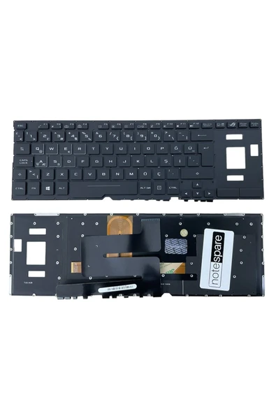 ASUS Uyumlu ROG Zephyrus GX501VI-GZ027T, GX501VI-GZ030T Işıklı Klavye Siyah TR ürün görseli 1