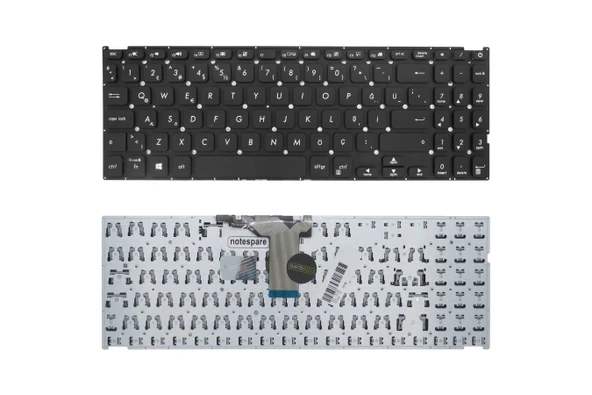 Asus Uyumlu X509FAC, X509FB, X509FJ, X509FL, X509JA, X509JB, X509JP, X509MA Klavye TR Siyah ürün görseli 1