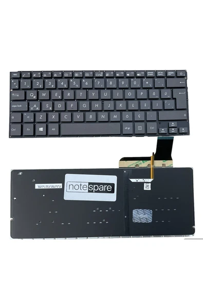 ASUS Uyumlu ZenBook UX303LA-R5060H, UX303LA-R5065H Işıklı Klavye Siyah TR Büyük Enter Versiyon ürün görseli 1