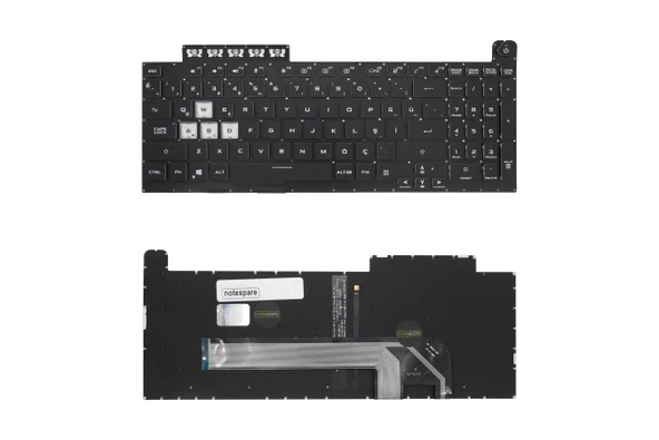 ASUS Uyumlu TUF Gaming A15 FA506IHRB-R5G1650YA Işıklı Klavye Siyah TR ürün görseli 1