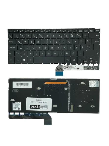 Asus ile Uyumlu Zenbook Flip 90NB0C02-R30TU0 Notebook Klavye Işıklı Siyah TR ürün görseli 1