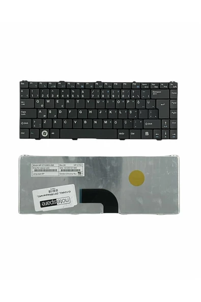 Grundig ile Uyumlu 1455 A1 I3, 1465 A1 I3 Notebook Klavye Siyah TR ürün görseli 1