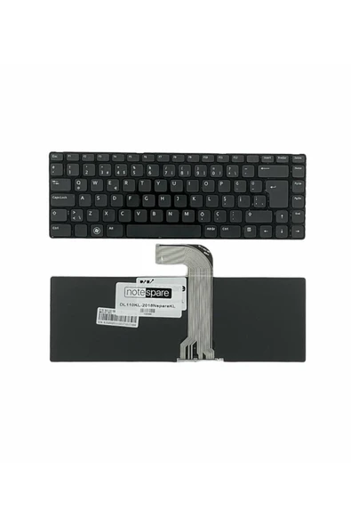 Dell ile Uyumlu Inspiron N5040 P18F, N5040-62B23B, N5050 P18F, N5050-3755 Notebook Klavye Siyah TR ürün görseli 1