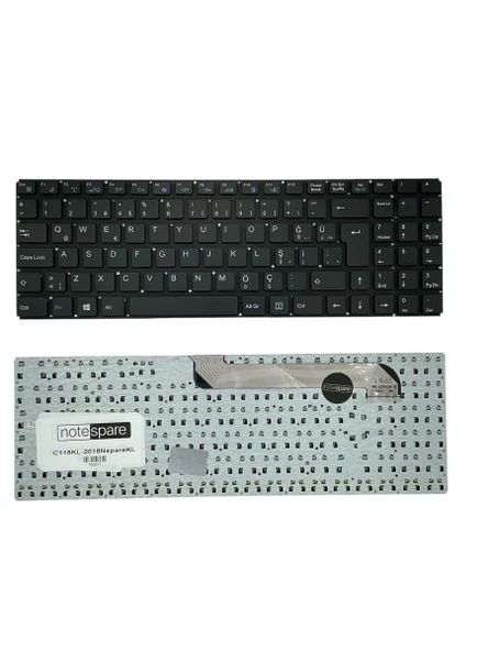 Casper ile Uyumlu DOK-V6385C Notebook Klavye Siyah TR ürün görseli 1